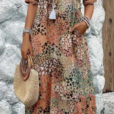 Roxana | Vibrant Floral Wrap Midi Dress