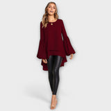 Aria - Lightweight blouse with round neckline