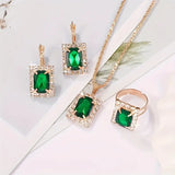 SYLVARA | Sylvara Greenveil Jewelry Set | White Gold