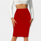 High Waist Office Skirt