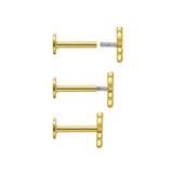 Kateřina – Gold earrings with an elegant curve.