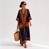 Samira Ethnic Blue Caftan