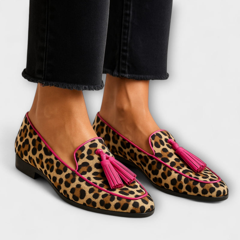 Lana Printed Sneakers with Decorative Tassels