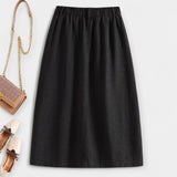 Midi Skirt with Belt