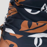 Tankini with Side Adjustment and Print