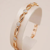 Klára - Elegant gold bracelet with cubic zirconia