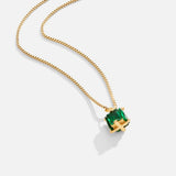 Katharina – Gold Collar with Green Gem