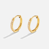 Annika – Gold Leaf Design Earrings