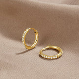 Annika – Gold Leaf Design Earrings