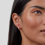 Annika – Gold Leaf Design Earrings