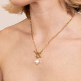 Francesca – Gold necklace with filigree pendant