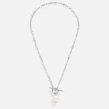 Evelina – Elegant pearl pendant gold necklace