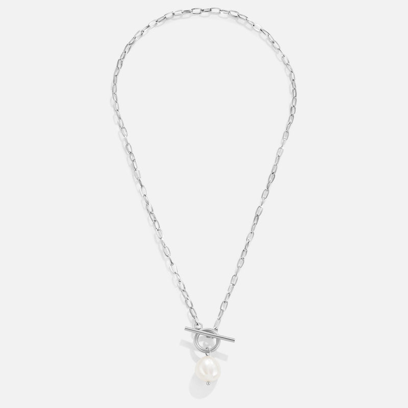 Evelina – Elegant pearl pendant gold necklace