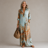Evalexy™ Luxury Printed Maxi Dress