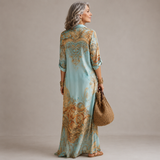 Evalexy™ Luxury Printed Maxi Dress