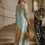 Evalexy™ Luxury Printed Maxi Dress
