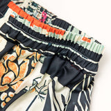 Maple High-Waisted Straight Leg Pants with Floral Print