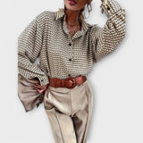 Ashley - Vintage Style Long Sleeve Blouse
