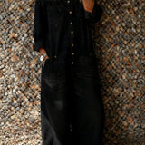 Noa™ | Denim Jumpsuit with Off-Shoulder Neckline