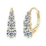 Earrings with Four Gems