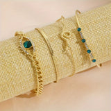 SERPIA | Set of Gold Bracelets