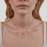 Monika – Drop Pendant in Golden Tone