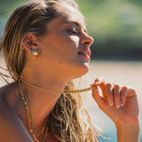 Helena – Gold Necklace with Dot Design