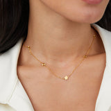 Lena – Delicate Gold Necklace with Mini Pendant