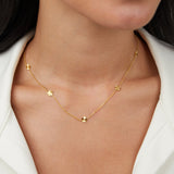 Lena – Delicate Gold Necklace with Mini Pendant