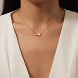 Nina – Gold Collar in V Design