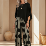 Valeriana™ | Asymmetrical Top and Boho Pants Set