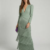 Sage | Fringe Dress