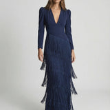 Sage | Fringe Dress