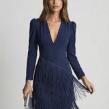 Sage | Fringe Dress