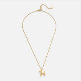 Selma – Gold necklace with heart pendant and gemstone