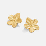 Gold Flower-Shaped Earrings - Markéta