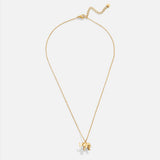 Luisa – Gold Necklace with Symmetrical Floral Design