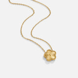 "Golden Luck Necklace" can be rewritten as "Luck Necklace in Gold".