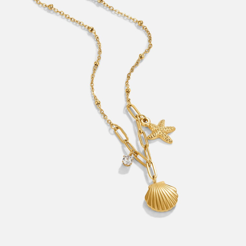 Anja – Gold collar adorned with pearls
