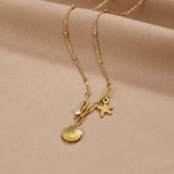 Greta – Star Pendant Chain in Gold Tone