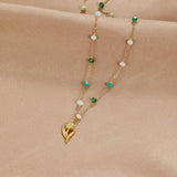 Anneliese – Gold collar with smooth snake design