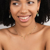 Anneliese – Gold collar with smooth snake design