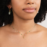 Anneliese – Gold collar with smooth snake design