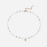 Anneliese – Gold collar with smooth snake design