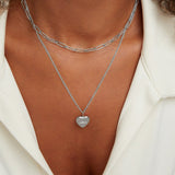 Golden Andrea Necklace with Double Pendant