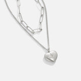 Golden Andrea Necklace with Double Pendant