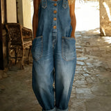 Julia™ | Denim Jumpsuit with Adjustable Straps