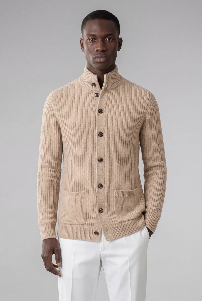Beige Knit Vest