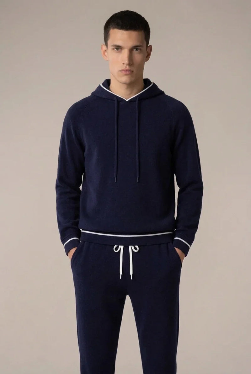 Navy Blue Hoodie Set