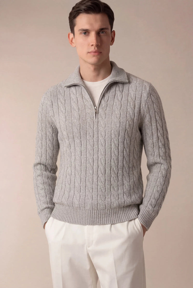 Sero Zip Knit Grey
